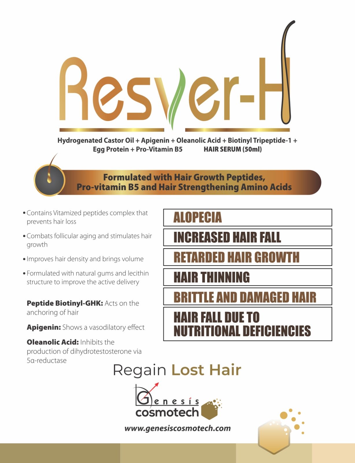 RESVER-H Hair Serum | Advanced Hair Growth & Strengthening Serum - Image 3