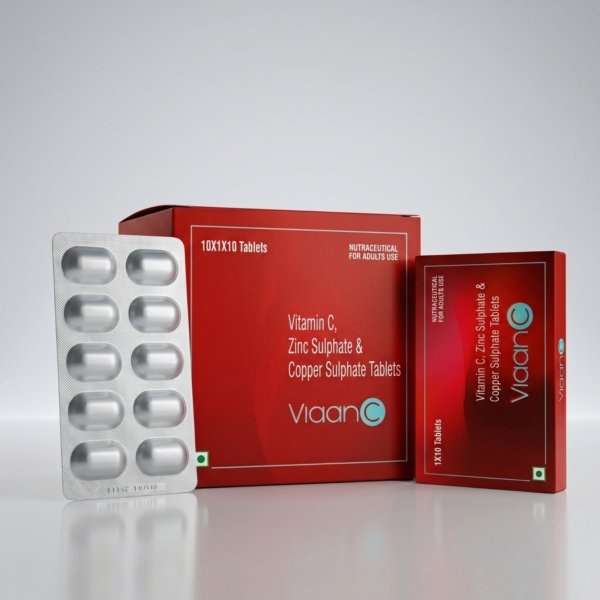 VIAAN-C Tablets | Vitamin C, Zinc Sulphate & Copper Sulphate Tablets