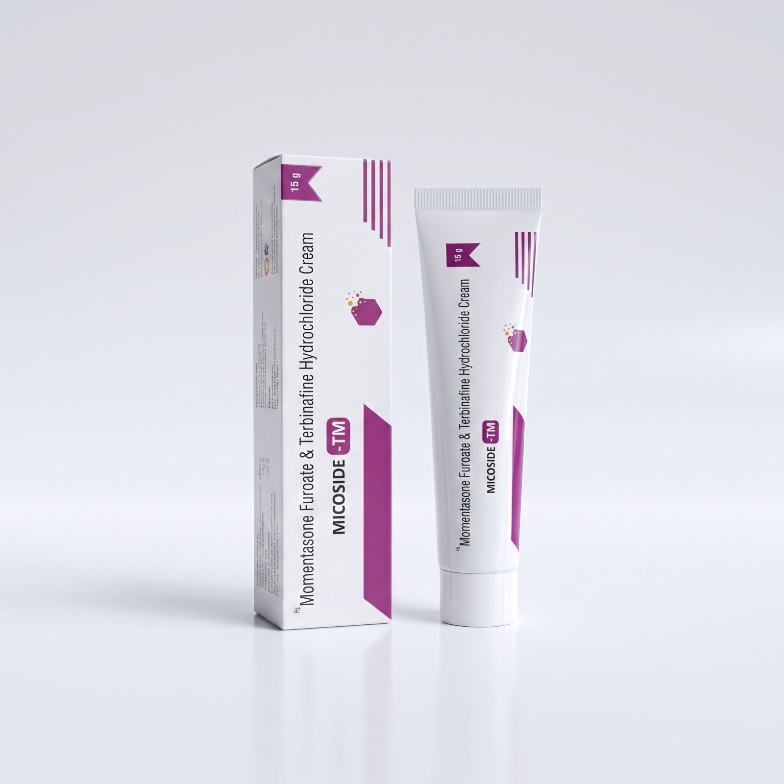 Terbinafine HCL 1% w/w +Mometasone 0.1%