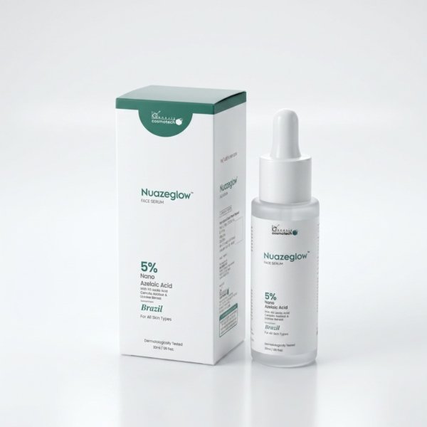 NUAZEGLOW Face Serum | 5% Nano Azelaic Acid Face Serum for Clear & Healthy Skin