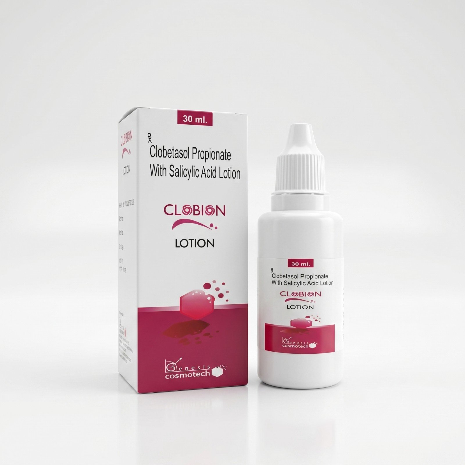 Clobetasol propionate 0.05%+salicylic acid 3% lotion