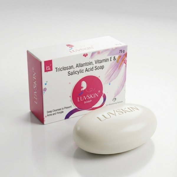 Triclosan USP 0.20% w/w, Glycerin IP 2.0% w/w, Vitamin E 0.03% w/w, Allantoin IP 0.25% w/w, Tea Tree Oil 0.2% w/w, Salicylic Acid 0.01% w/w, , Light Liquid Paraffin 0.05% w/w, Orange Peel Ext. 0.1% w/w, Lemon Ext. 0.1% w/w