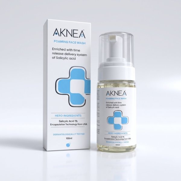 AKNEA Foaming Face Wash | Salicylic Acid Face Wash for Acne-Prone & Oily Skin