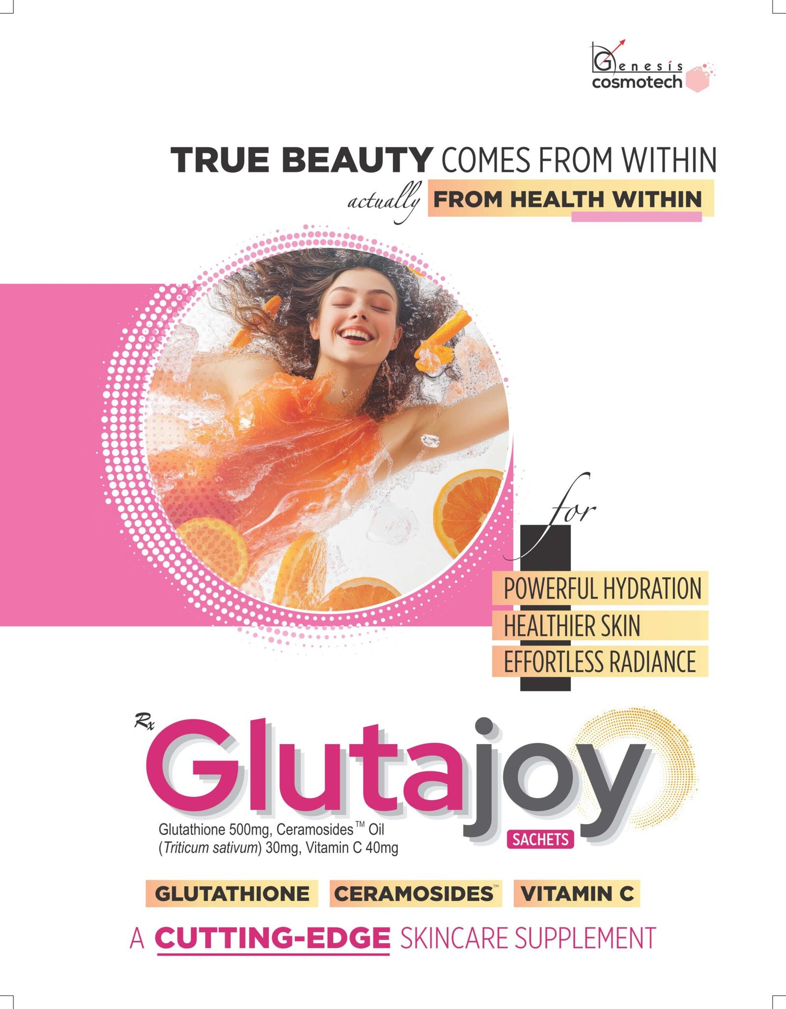 GLUTAJOY Sachets | Glutathione, Ceramosides & Vitamin C Supplement - Image 2