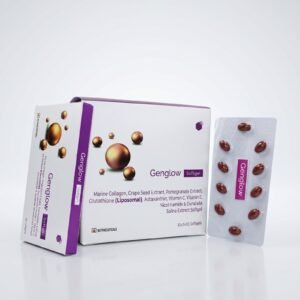 GENGLOW Softgel Capsules | Marine Collagen, Liposomal Glutathione & Antioxidant Formula