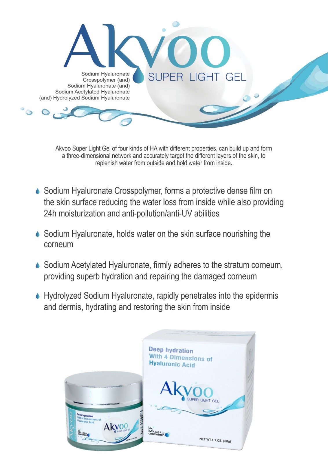 AKVOO Super Light Gel | Deep Hydration with 4 Dimensions of Hyaluronic Acid - Image 3